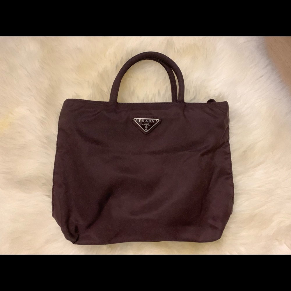 Prada nylon tessuto city tote bag authentic.
